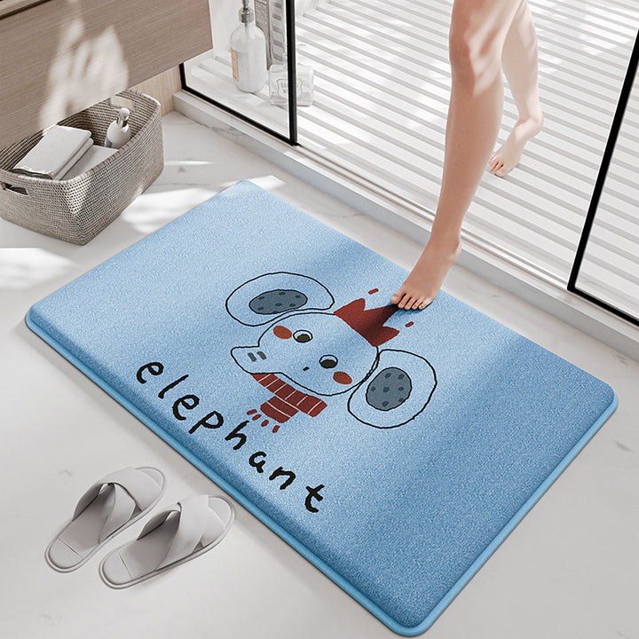 Cartoon-Themed Comfort Bath Mat