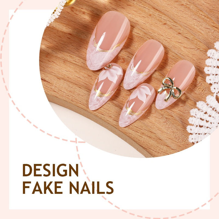 Artificial nail set with glamorous tips and stylish accents Stornfield