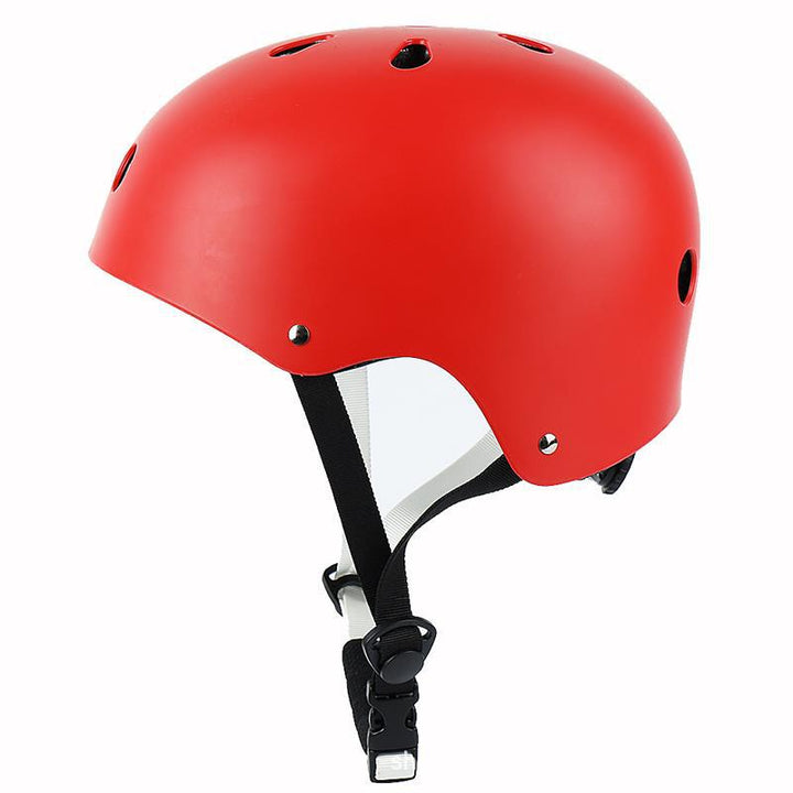 low-profile multi-sport helmet with EPS impact-absorbing liner and adjustable chin strap Stornfield