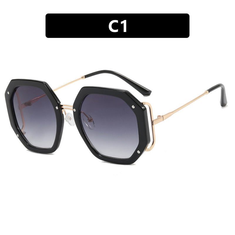 Ladies stylish octagonal sunglasses with UV protection and elegant frame Stornfield