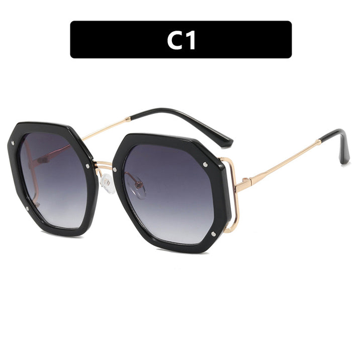 Ladies stylish octagonal sunglasses with UV protection and elegant frame Stornfield