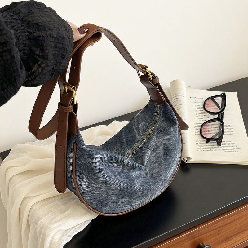 Functional Soft Fabric Shoulder Bag