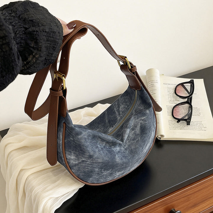 Functional Soft Fabric Shoulder Bag
