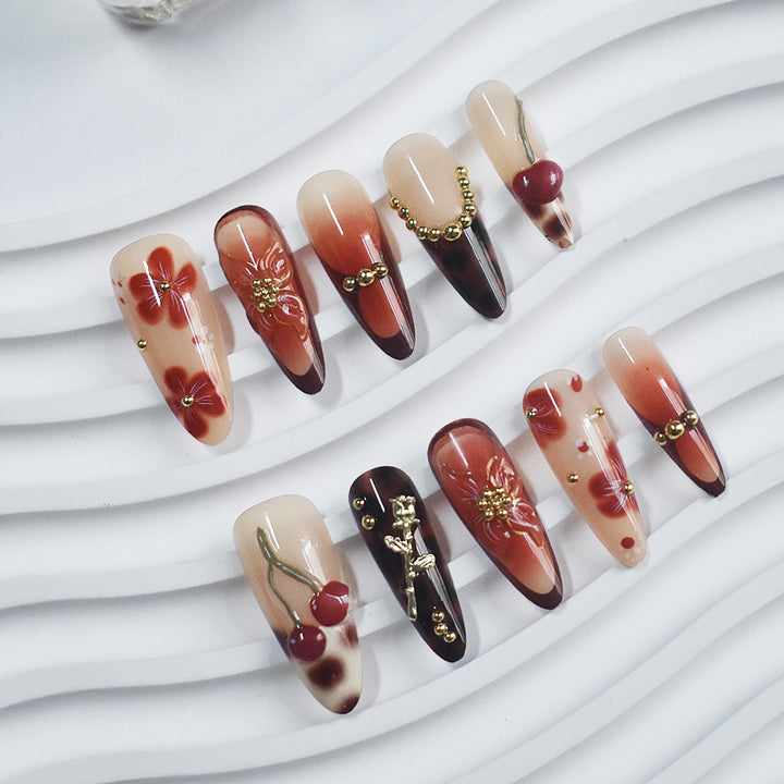 Premium Decorative Press-On Nails Stornfield
