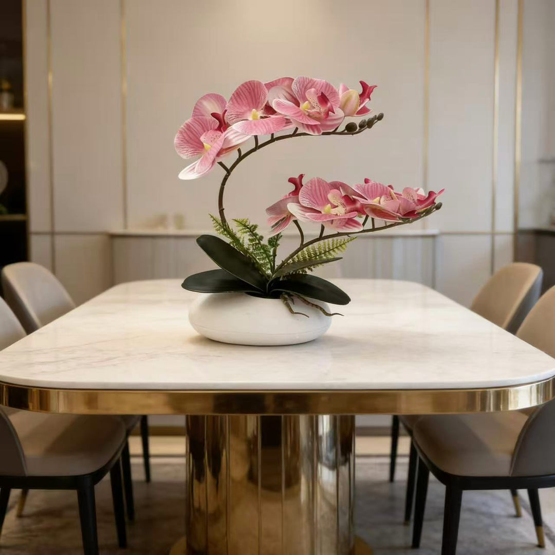 Lifelike Orchid Centerpiece