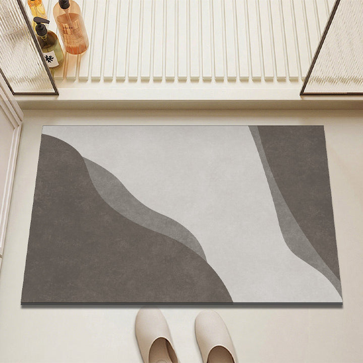 Modern Textured Bathroom Mat