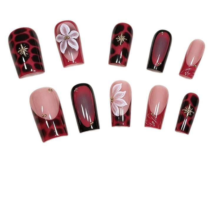 Artistic Patterned Press-On Nail Extensions Stornfield