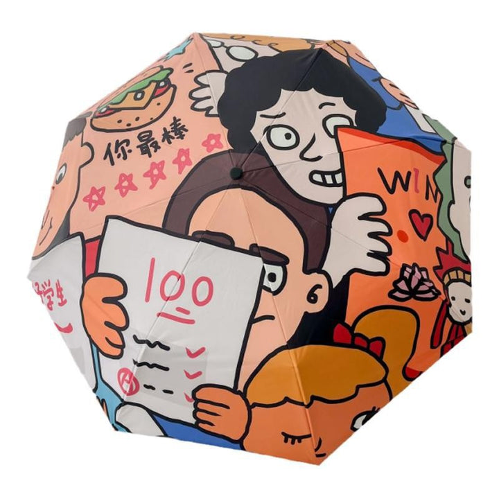Ladies innovative folding umbrella with unique graphic design Stornfield