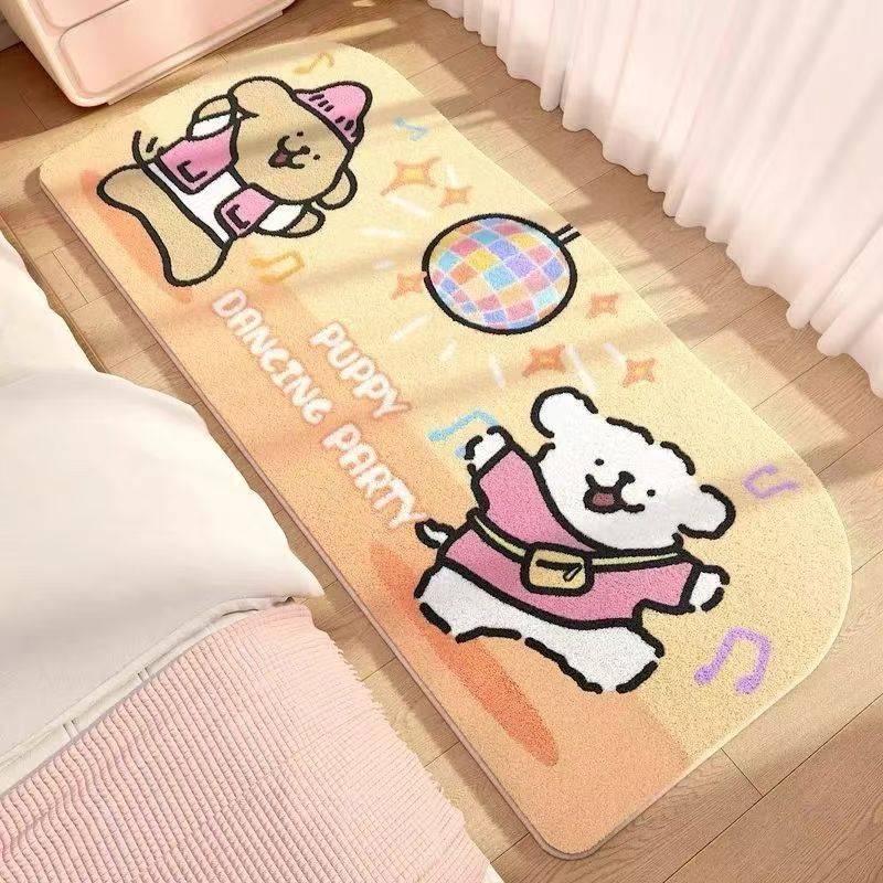 Cartoon Dog-Shaped Decorative Area Rug for Home