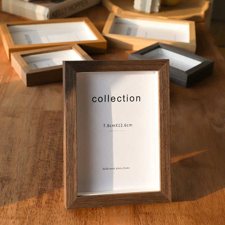 Solid Wood Photo Display Frame for Home