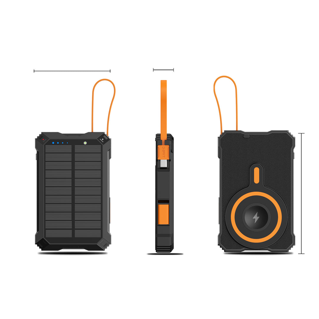 Solar-powered power bank with wireless charger Stornfield