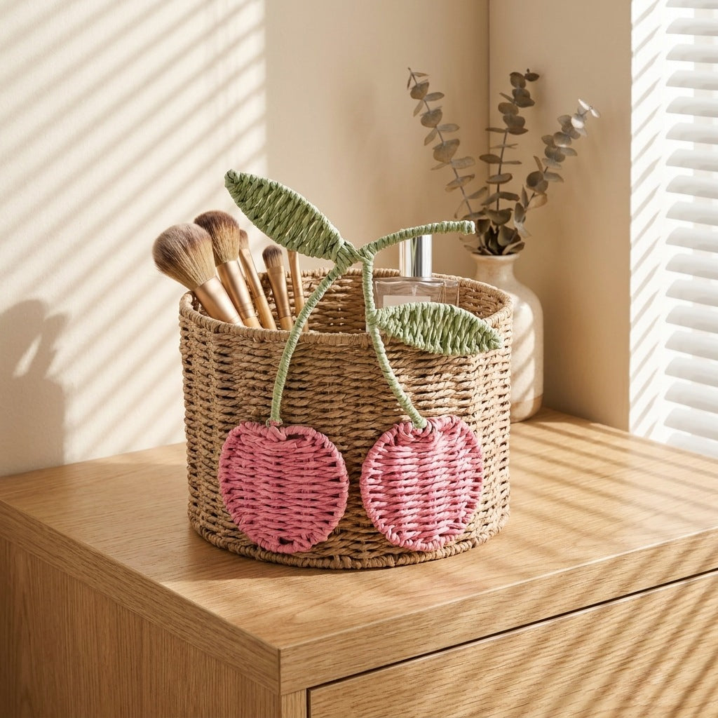 Playful storage basket with fruit design Stornfield
