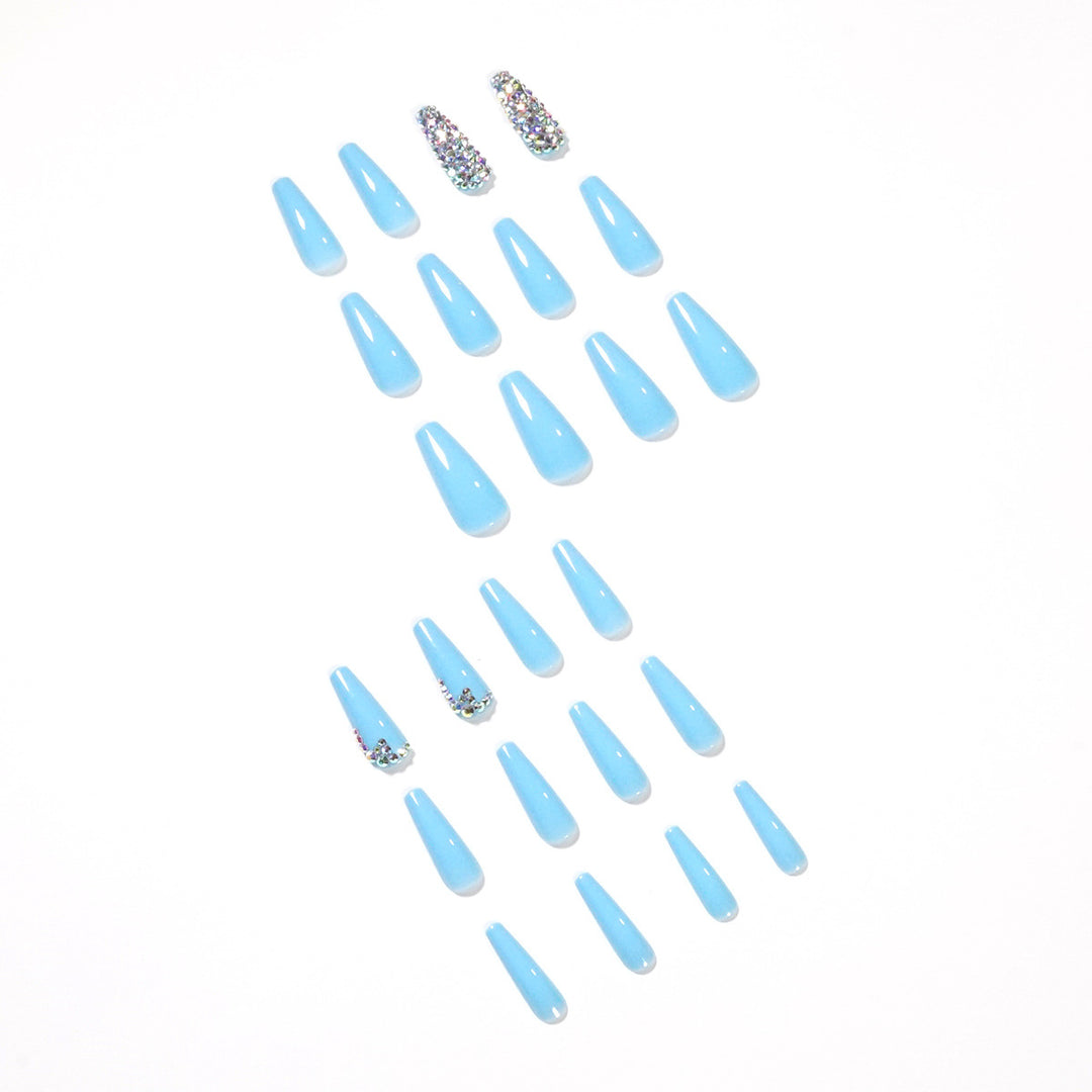 Artful Stiletto Nails with Radiant Rhinestone Accent Stornfield