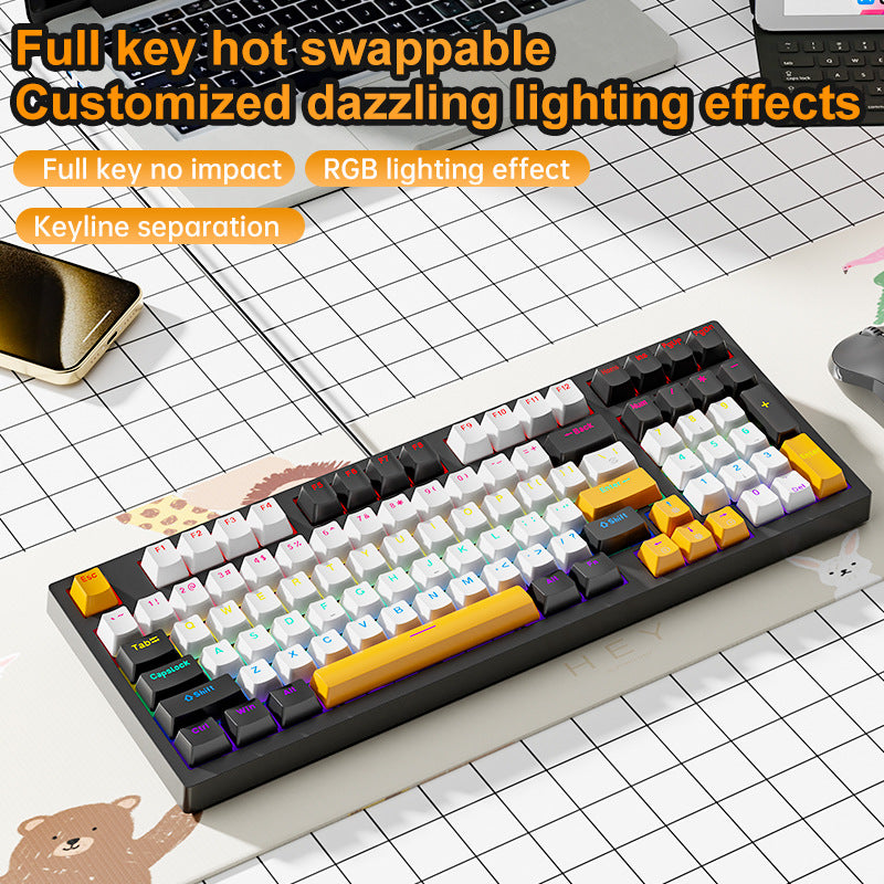 RGB Mechanical Gaming Keyboard with Hot-Swap Switches Stornfield