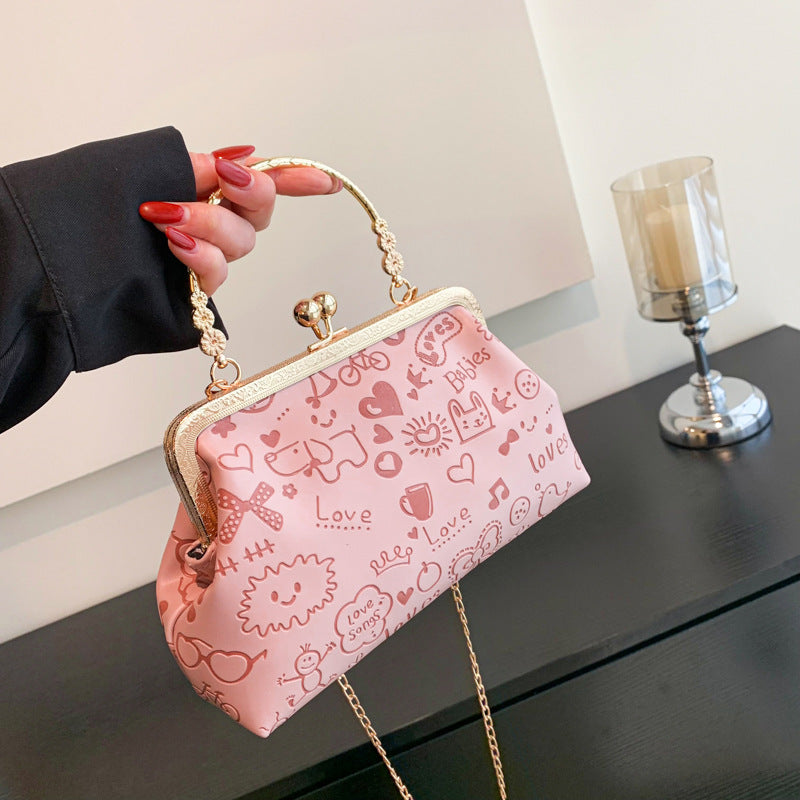 Whimsical Graphic Handbag