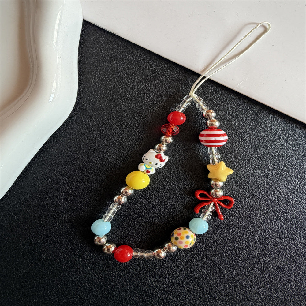 Playful Beaded Charm Phone Lanyard Stornfield 1790135330