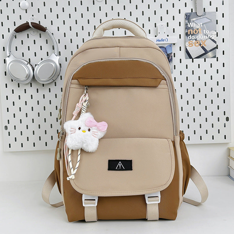 Stylish Multi-Functional Backpack with Plush Keychain Stornfield