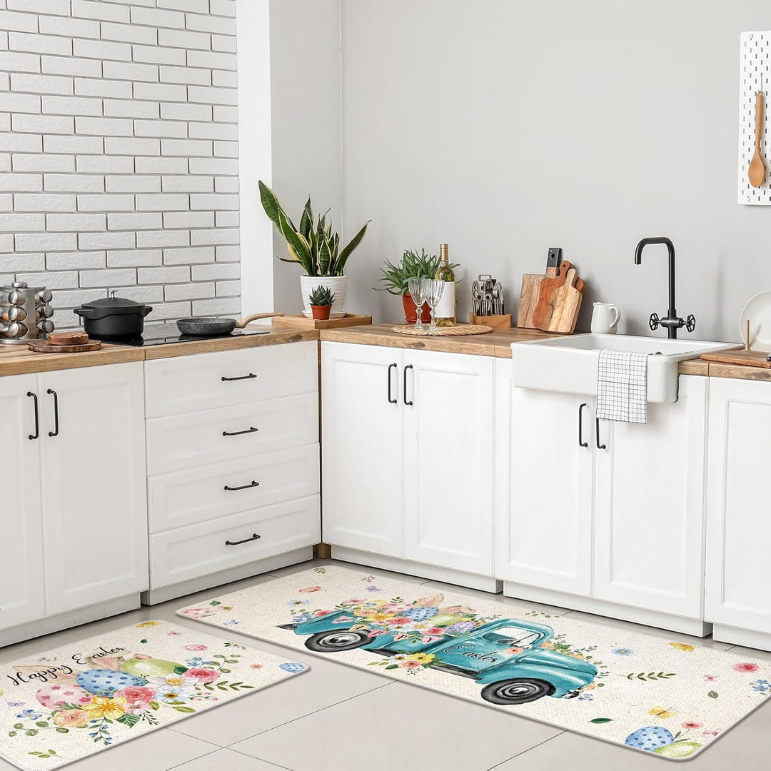 Children's Easter-Themed Kitchen Floor Mat Stornfield