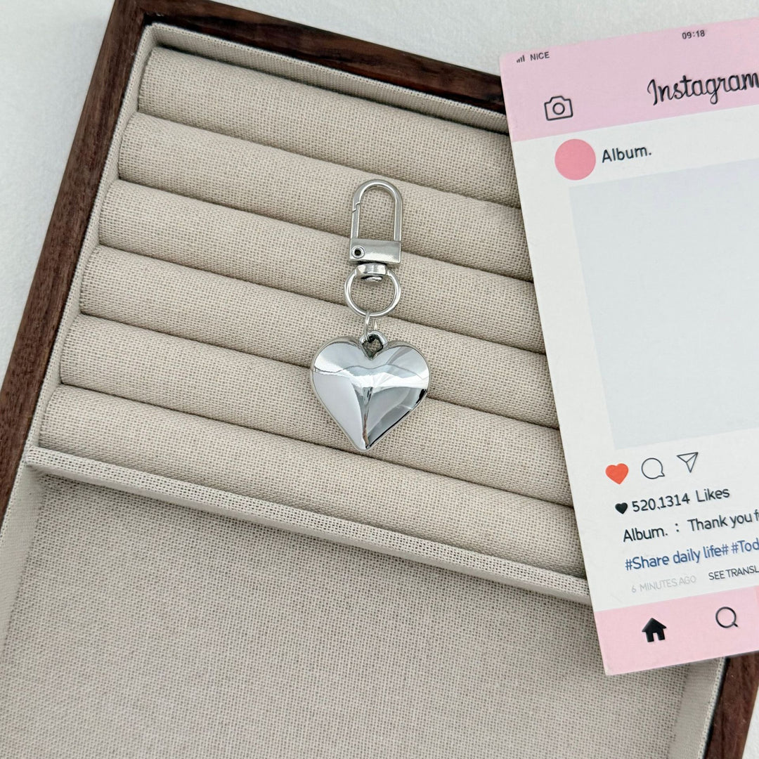 Heart-Shaped Clip-On Keychain Stornfield