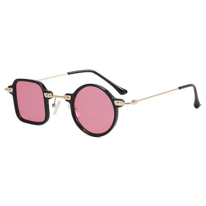 Ladies elegant round hybrid glasses with square design Stornfield
