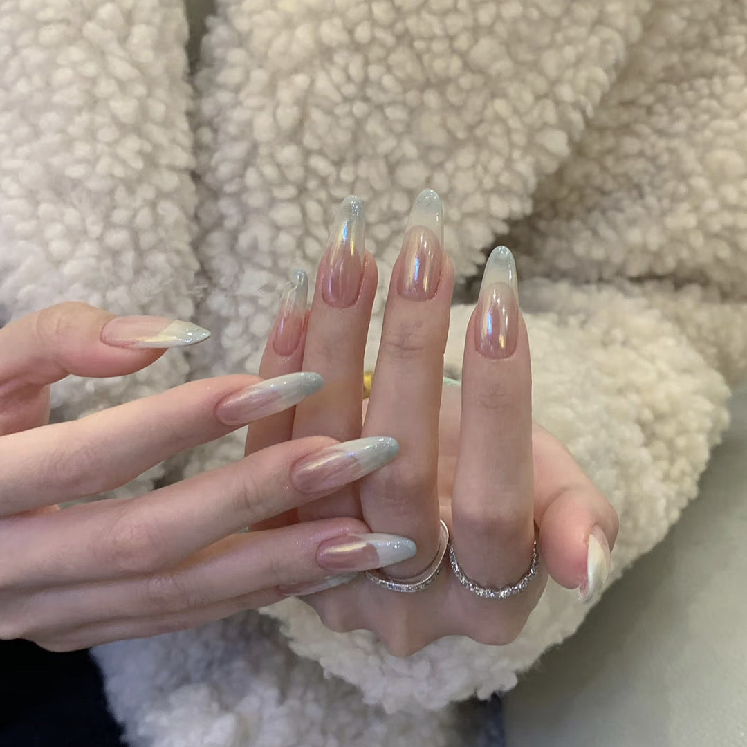 Glamorous Artificial Nails In Modern Ombre Design Stornfield