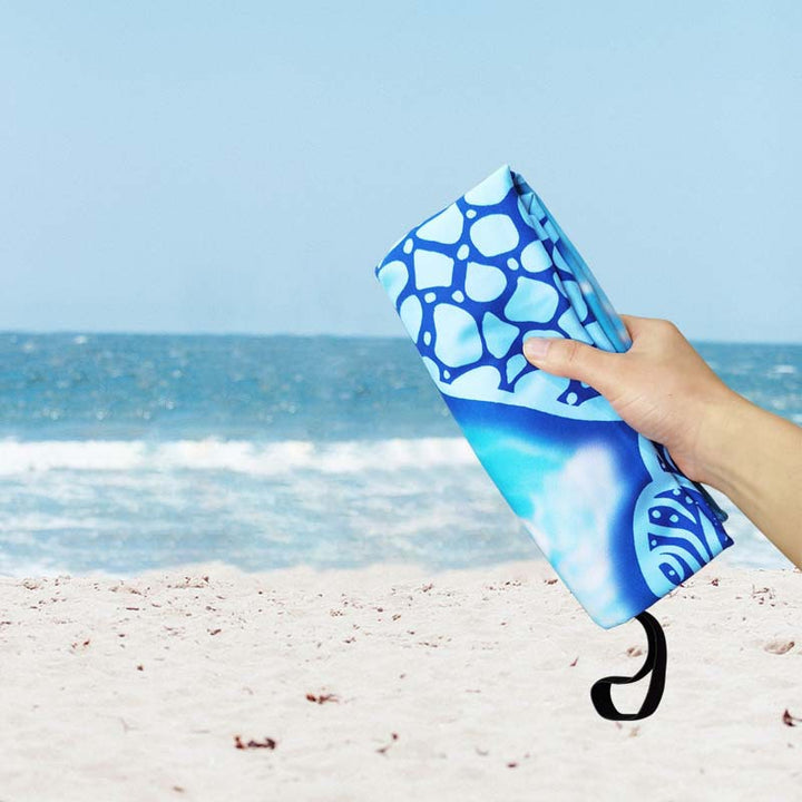 Beach towel with unique sea turtle design Stornfield