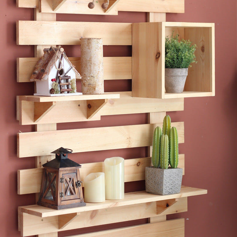 Wall shelf made of high-quality wood Stornfield