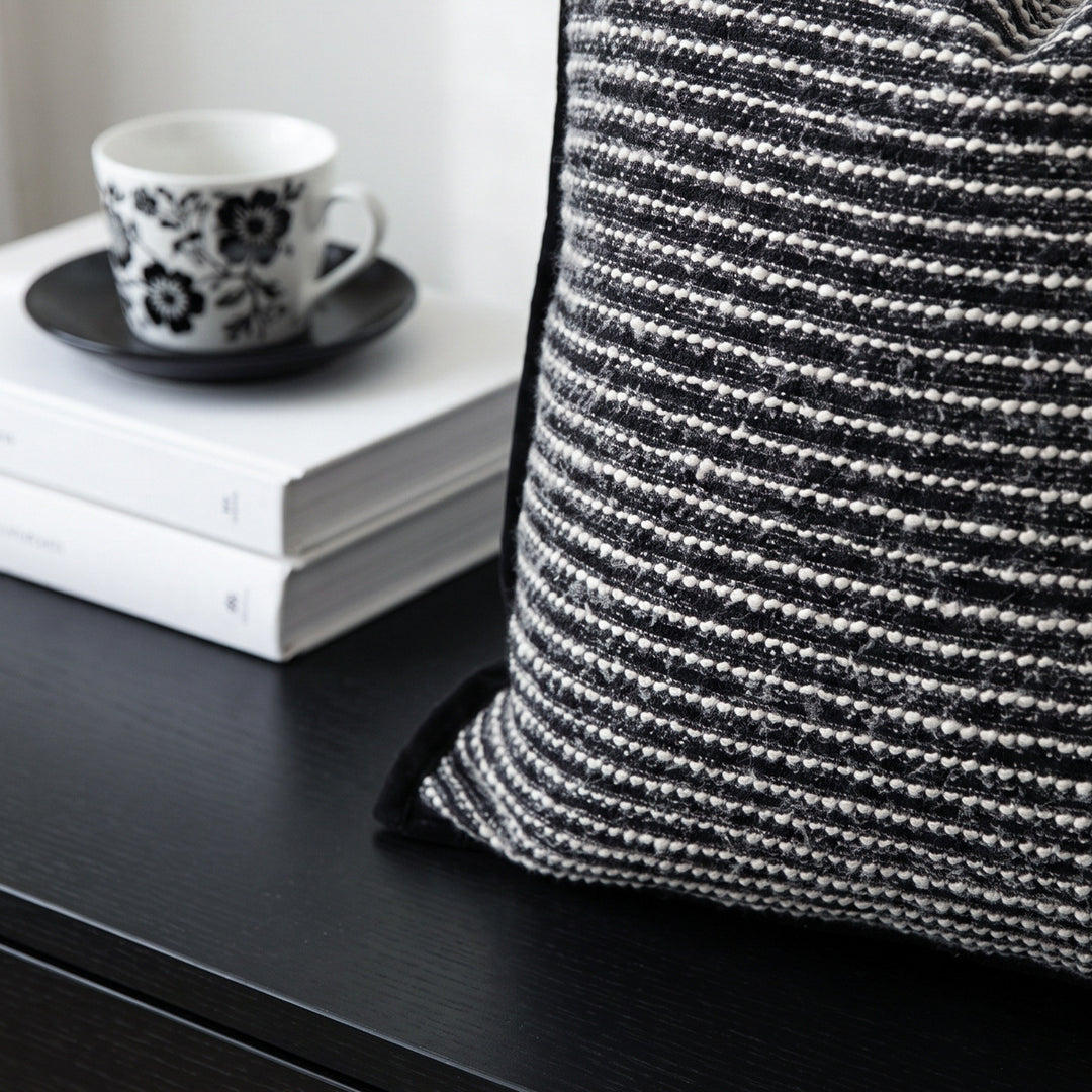 Decorative artificial leather pillow