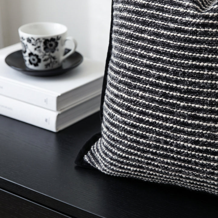 Decorative artificial leather pillow