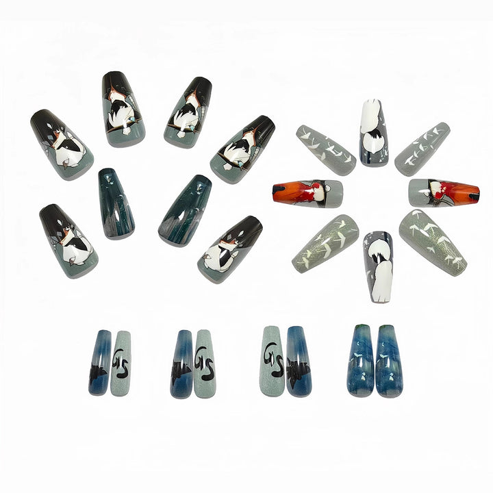 Creative artificial nails with charming 3D designs Stornfield