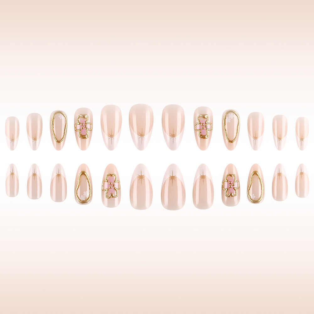 Elegant Floral Gel Nail Art Stornfield