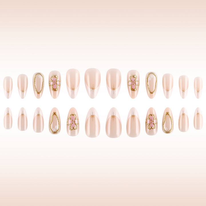 Elegant Floral Gel Nail Art Stornfield