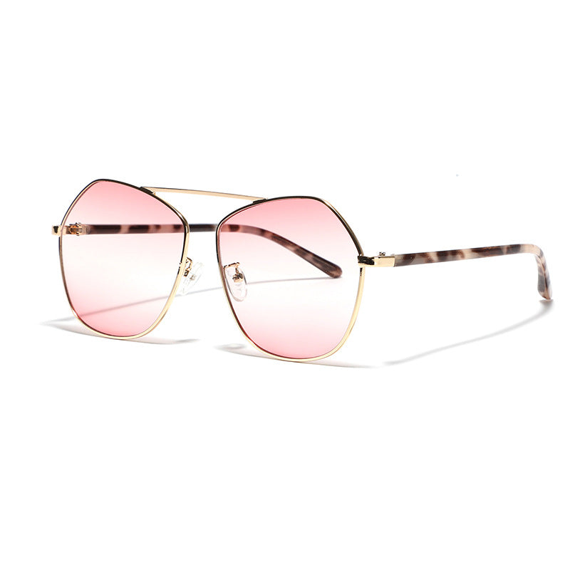 Women's geometric sunglasses with luxurious metal frame Stornfield