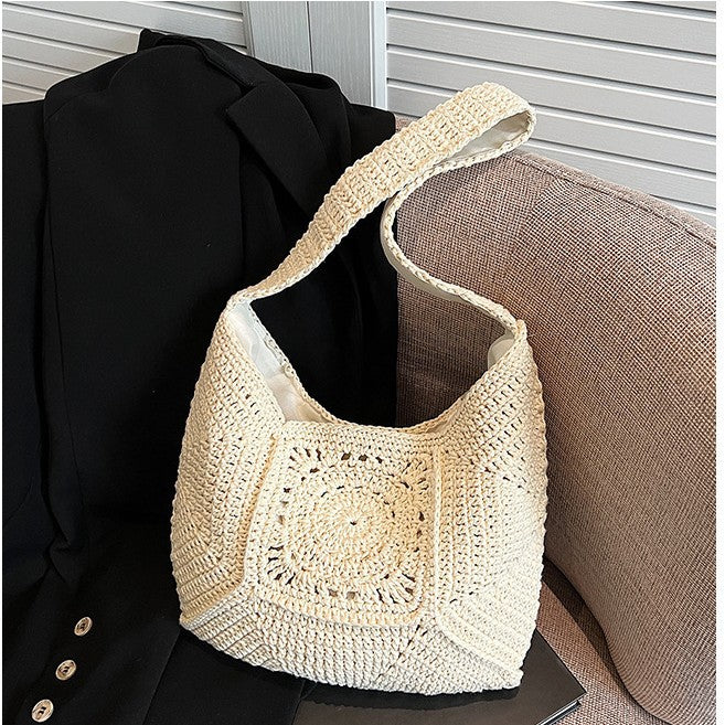 Macramé Shoulder Bag with Artistic Design Stornfield