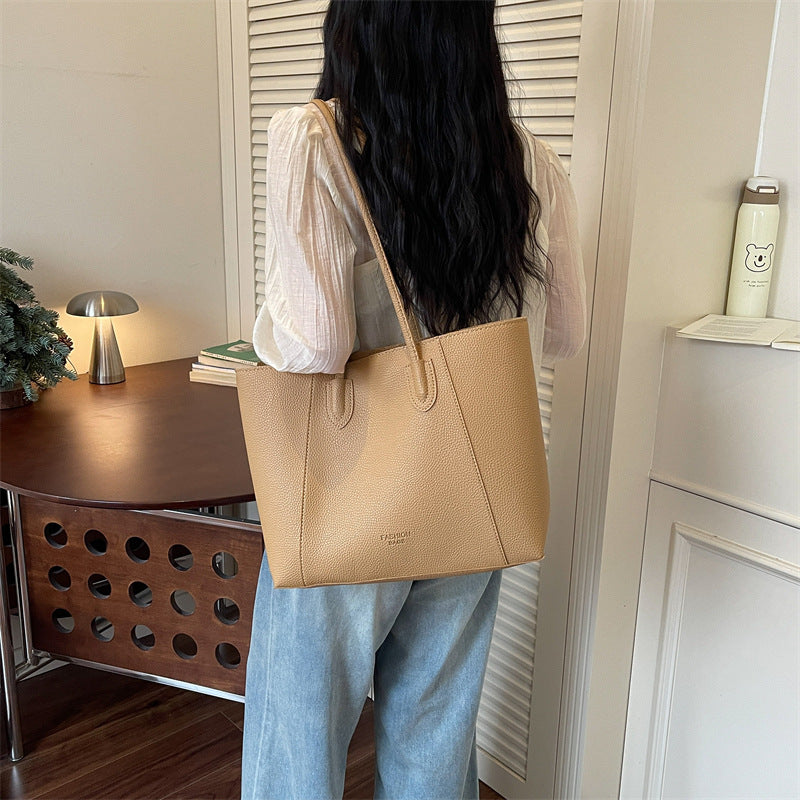 Modern Minimalist Leather Tote