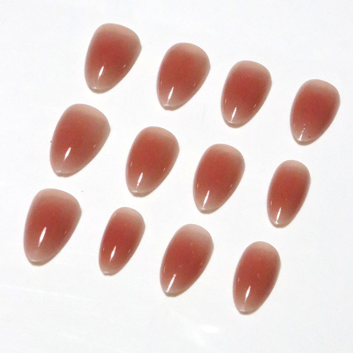 Glossy Ombre Almond-Shaped Nail Tips Stornfield