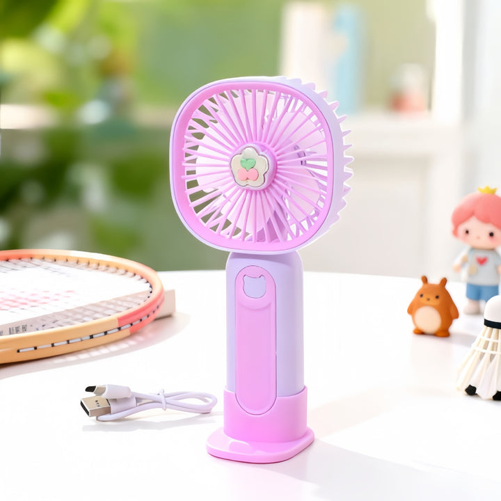 Women's Portable Handheld Fan with Ergonomic Design and USB Connection Stornfield