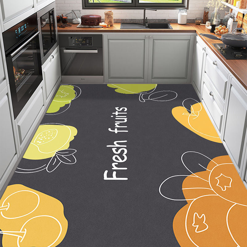 Cute Cartoon Dog-Themed Kitchen Mat