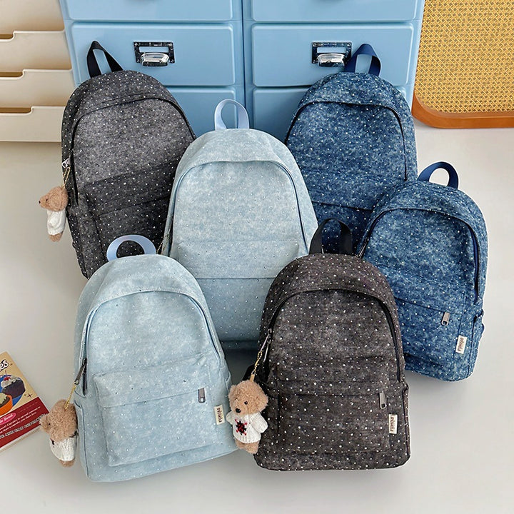 Casual Lightweight Backpack with Polka Dot Design Stornfield