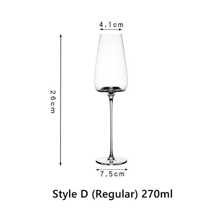 Crystal Glass Red Stem Burgundy Glasses | Stornfield