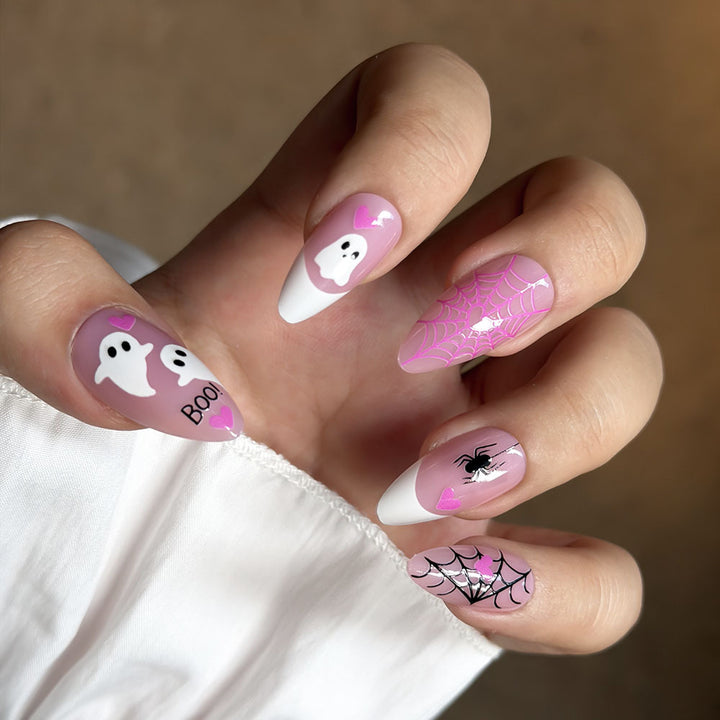 Halloween-Themed Press-On Nail Art Set Stornfield