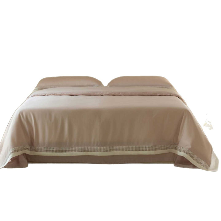Luxury Cotton Sateen Duvet Cover Set with Hemstitch Border