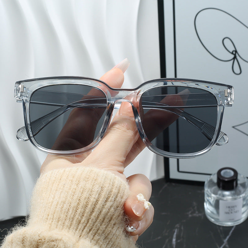 Women Fashionable Square Sunglasses with Transparent Frame Stornfield