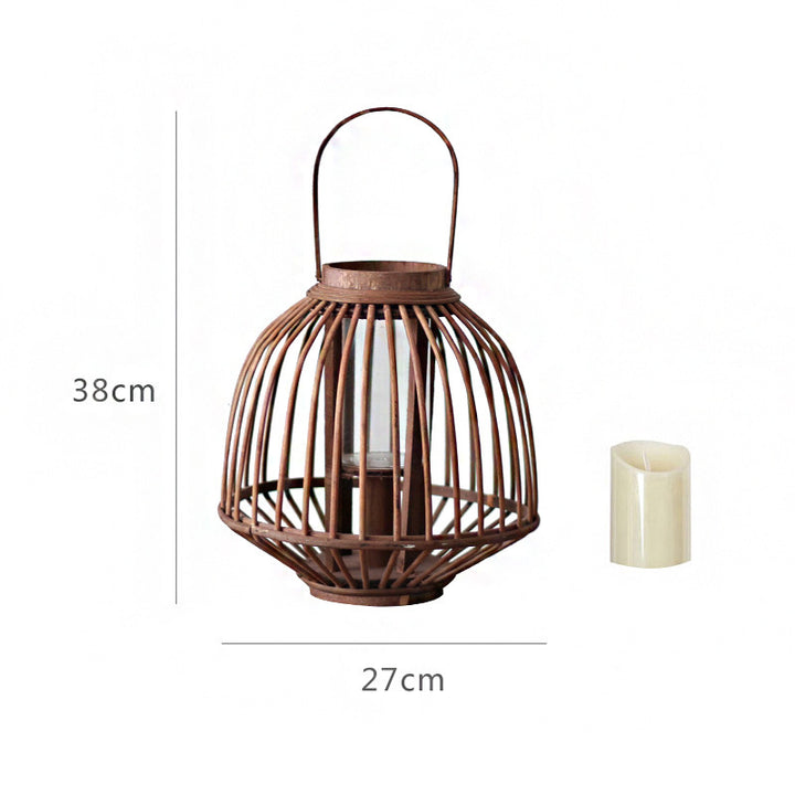 Decorative Rattan Lantern Stornfield