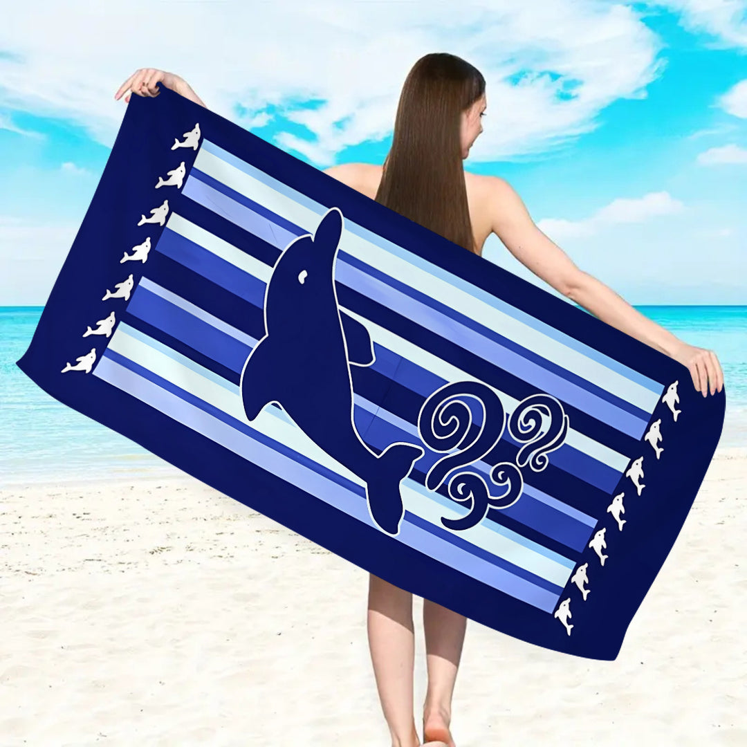 Microfiber beach towel with exclusive turtle motif Stornfield