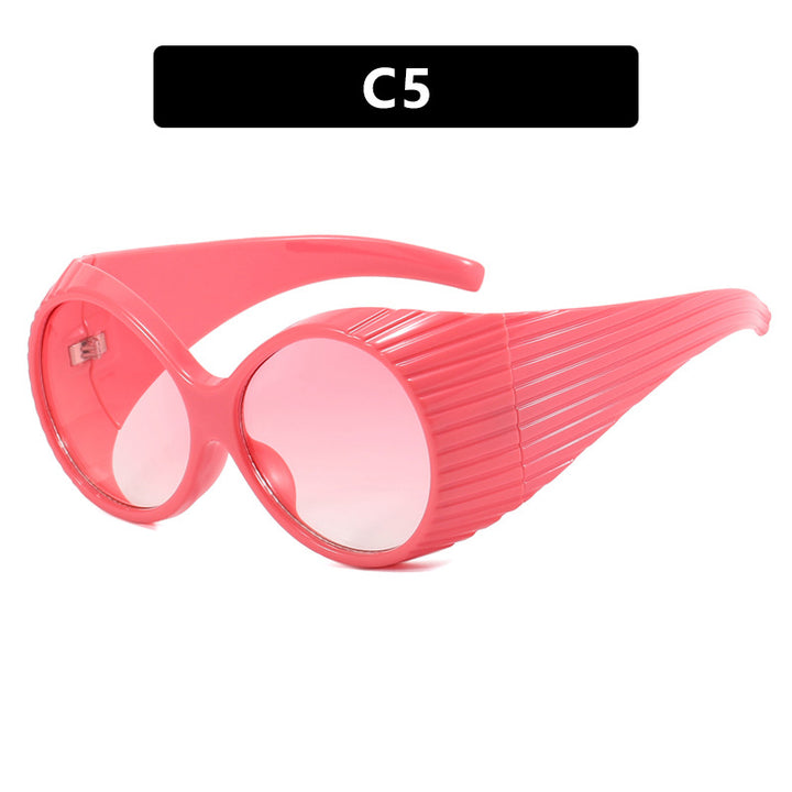 Women's extravagant sunglasses with curved frame Stornfield