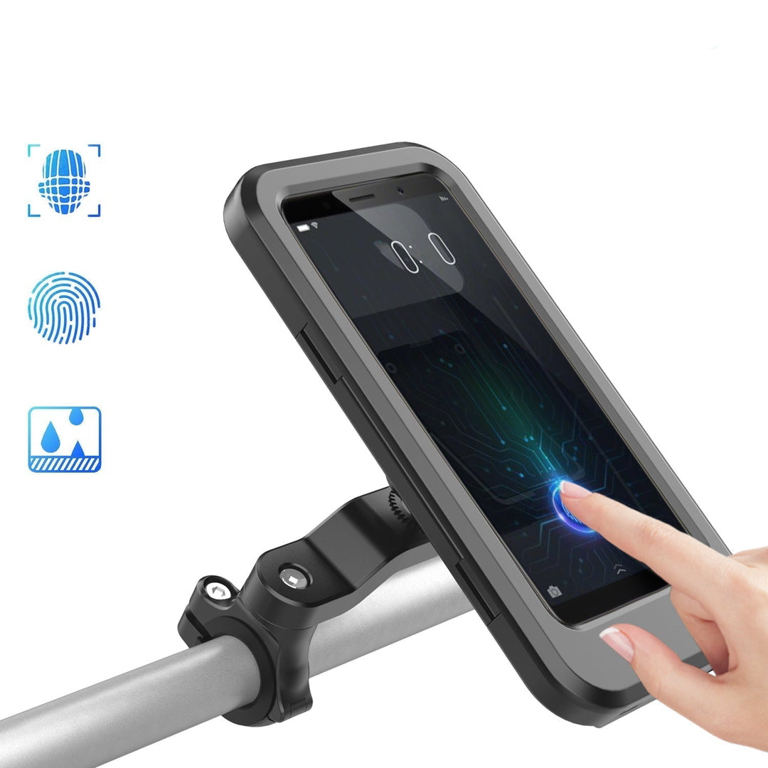 RideCharge Pro – Waterproof Phone Holder with USB and 15W Wireless Charging for Bicycle and E-Bike | Stornfield