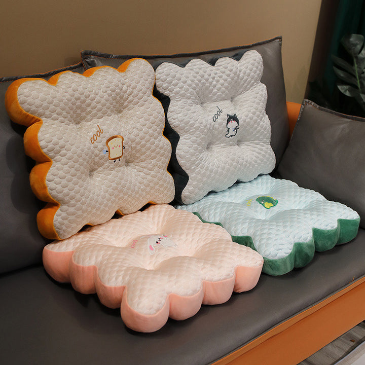 Plush seat cushion with funny animal motif Stornfield