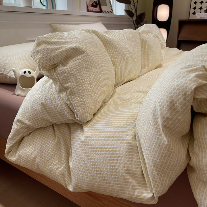 Textured Premium Duvet Cover Set