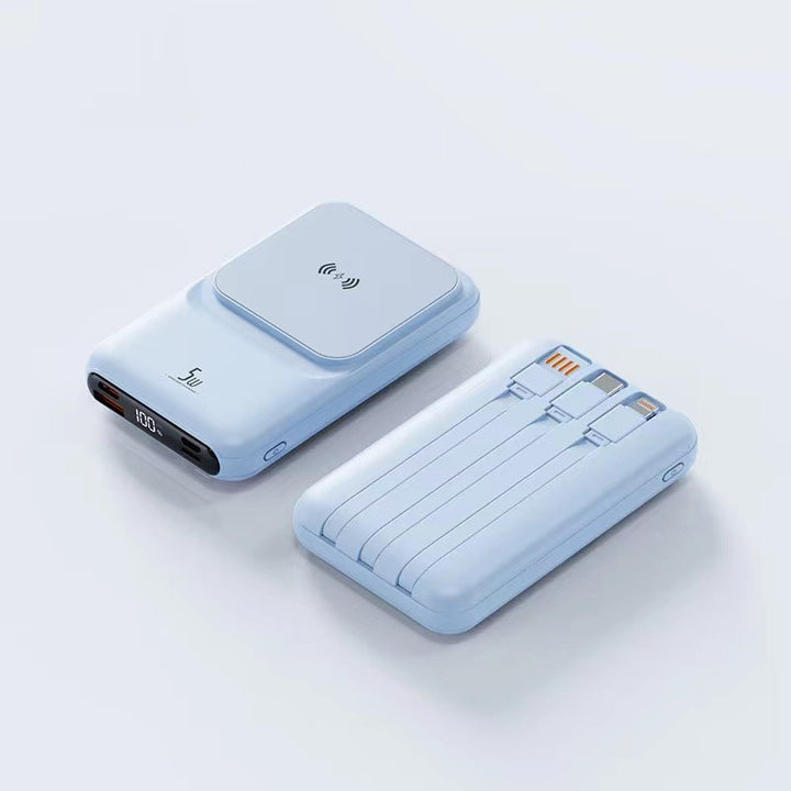Portable Wireless Charger with Integrated Multi-Charging Station Stornfield